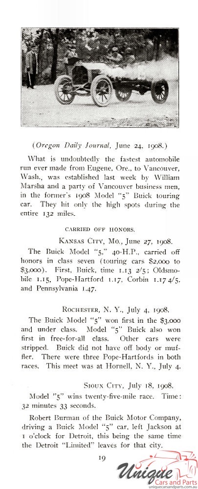1908 Buick Victories Brochure Page 12